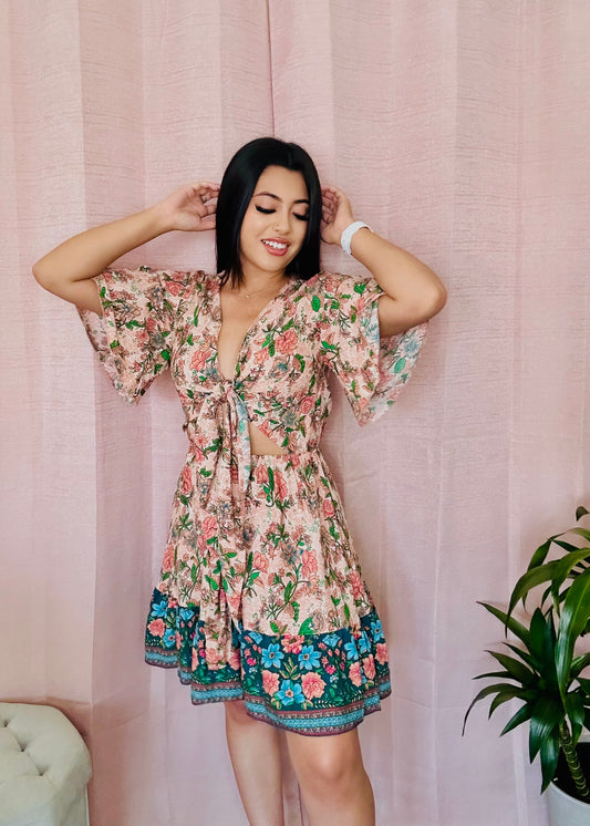 Karla Tie Front Dress