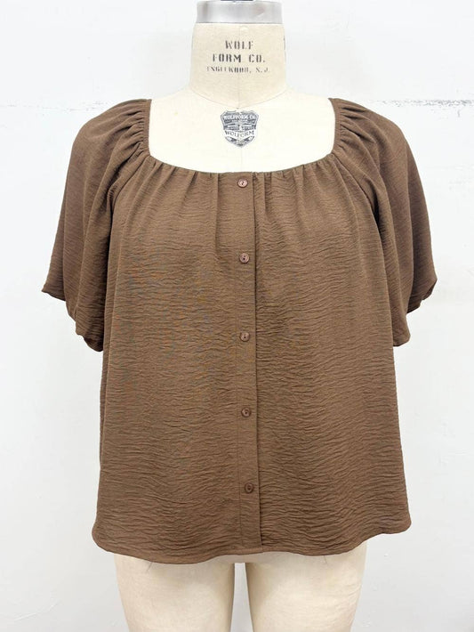 Mocha Muse Blouse