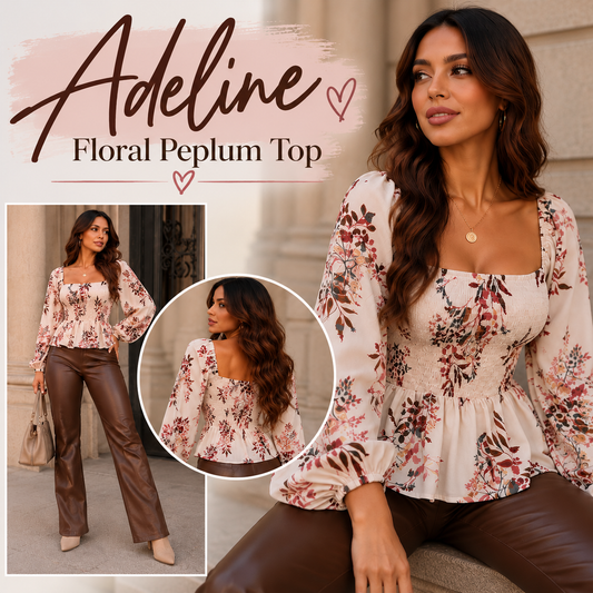 Adeline Floral Peplum Top