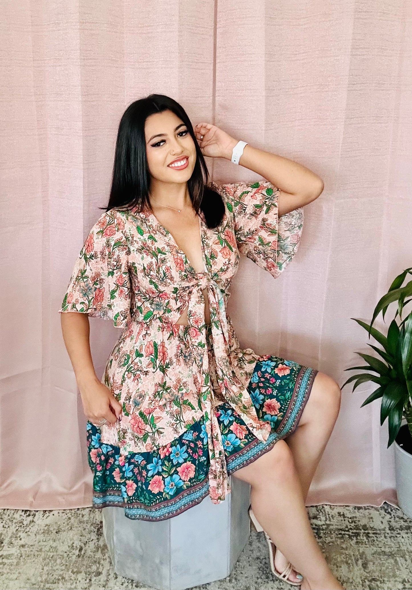 Karla Tie Front Dress