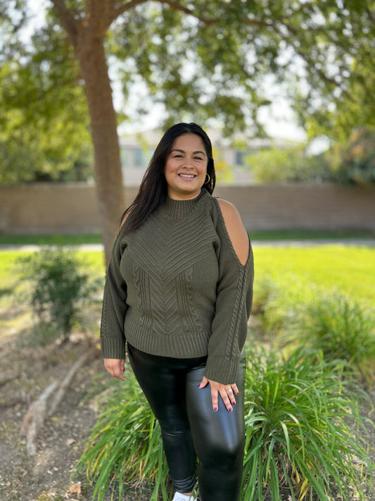 Julia Cold Shoulder Sweater