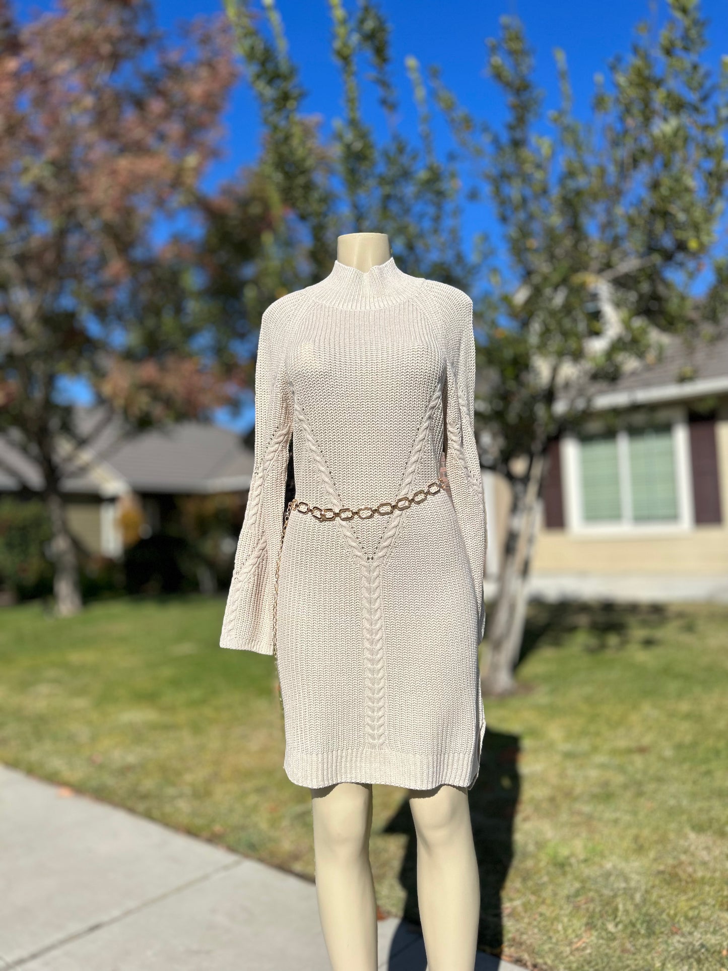 Sophia Knit Sweater Dress
