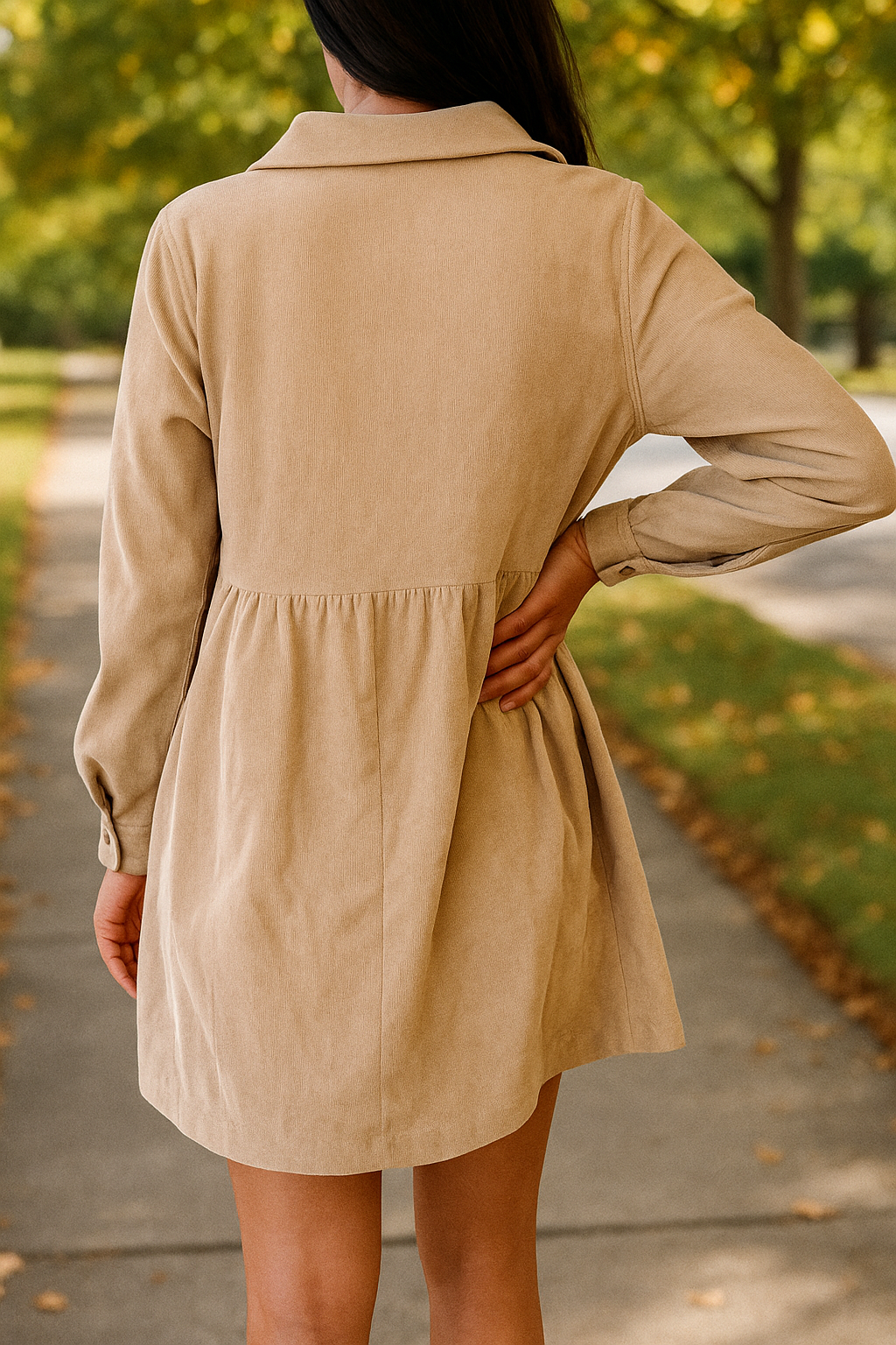 Grace Corduroy Mini Dress