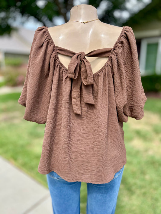 Mocha Muse Blouse