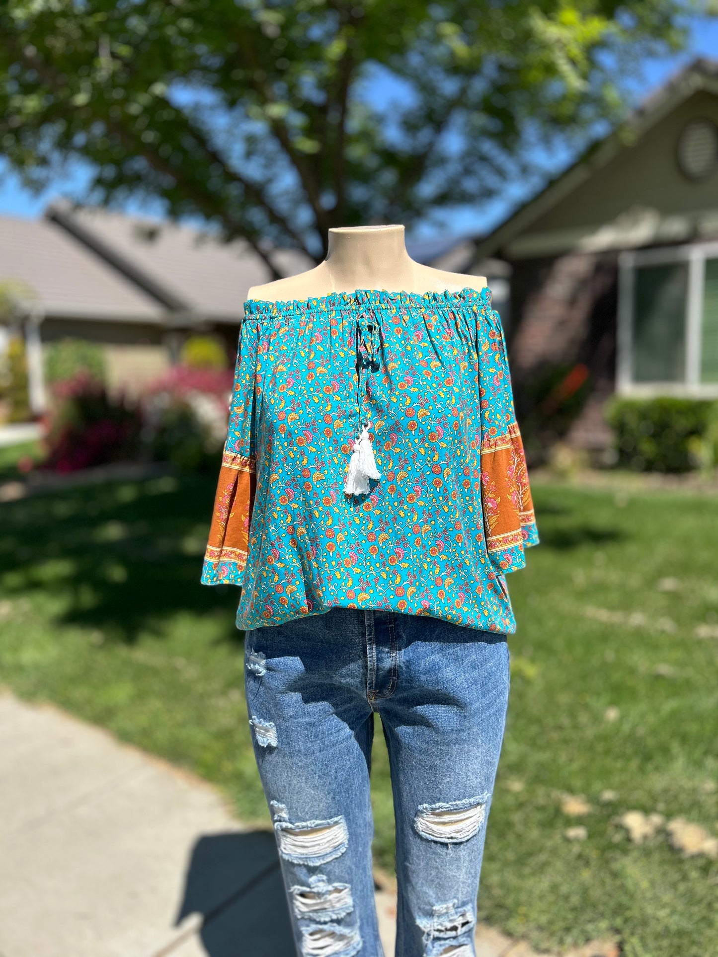 Boho Off Shoulder Top