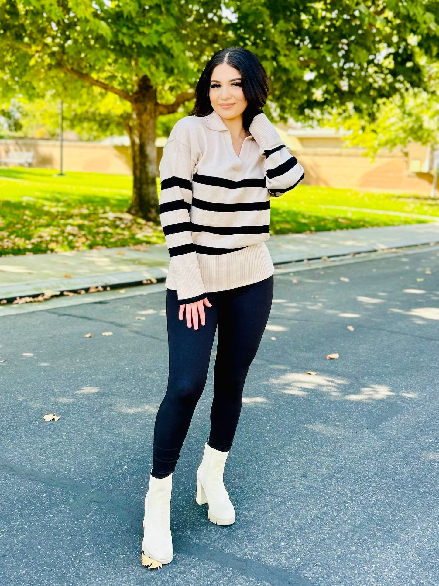 Nina Striped Sweater