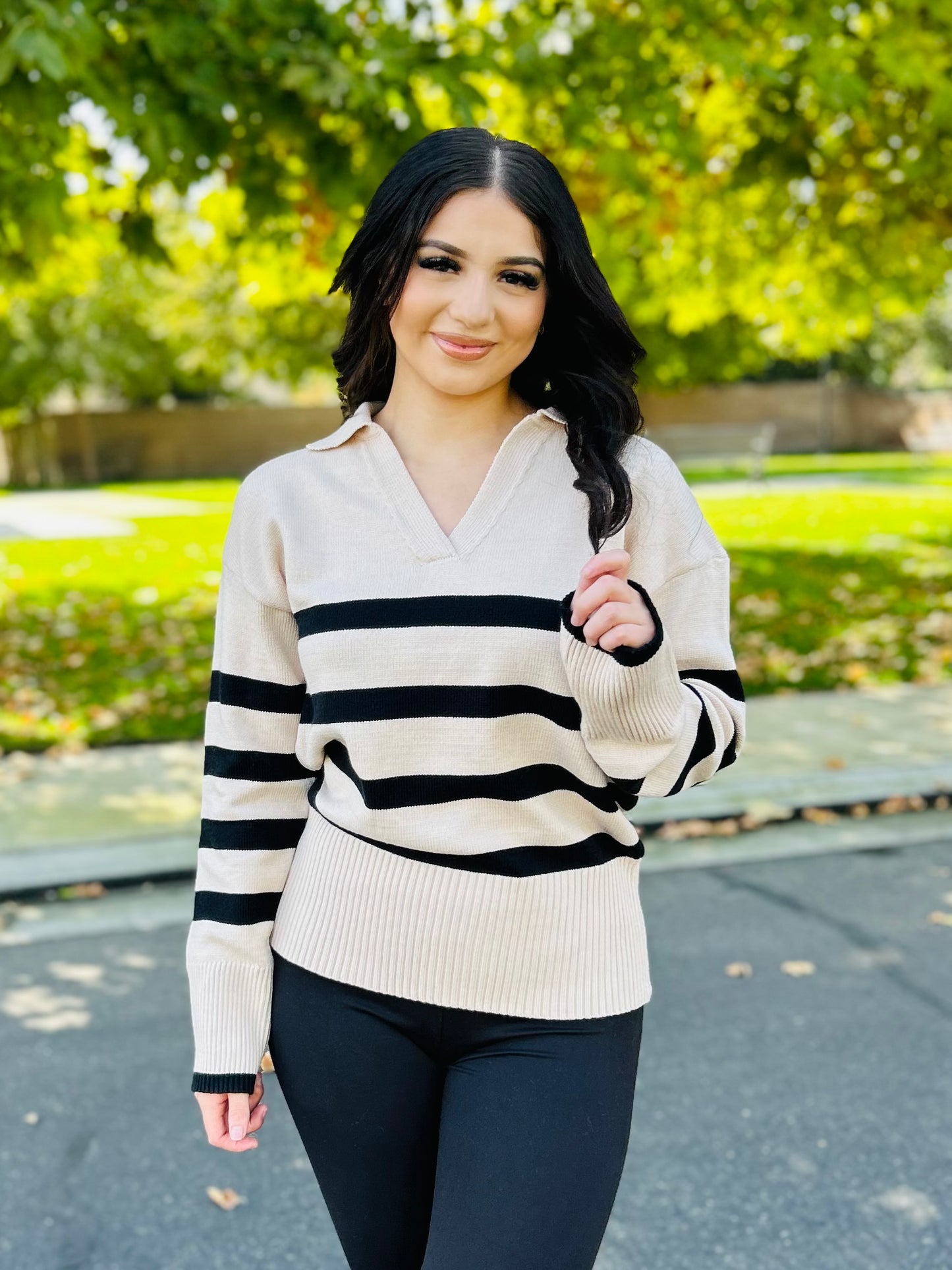 Nina Striped Sweater