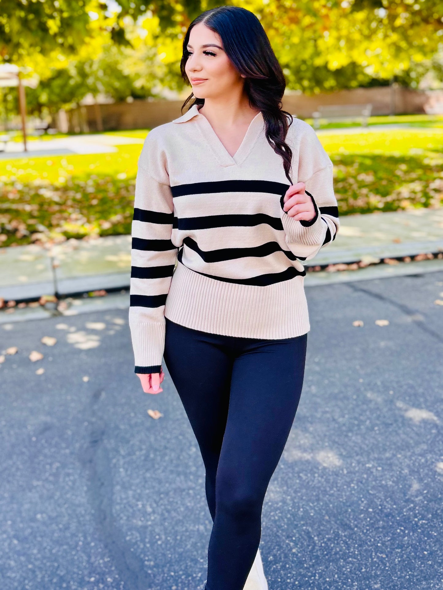 Nina Striped Sweater