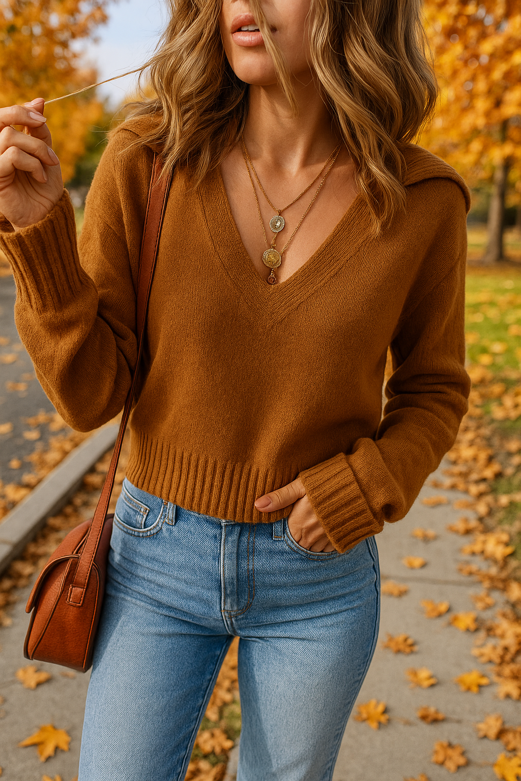 Autumn V Neck Sweater