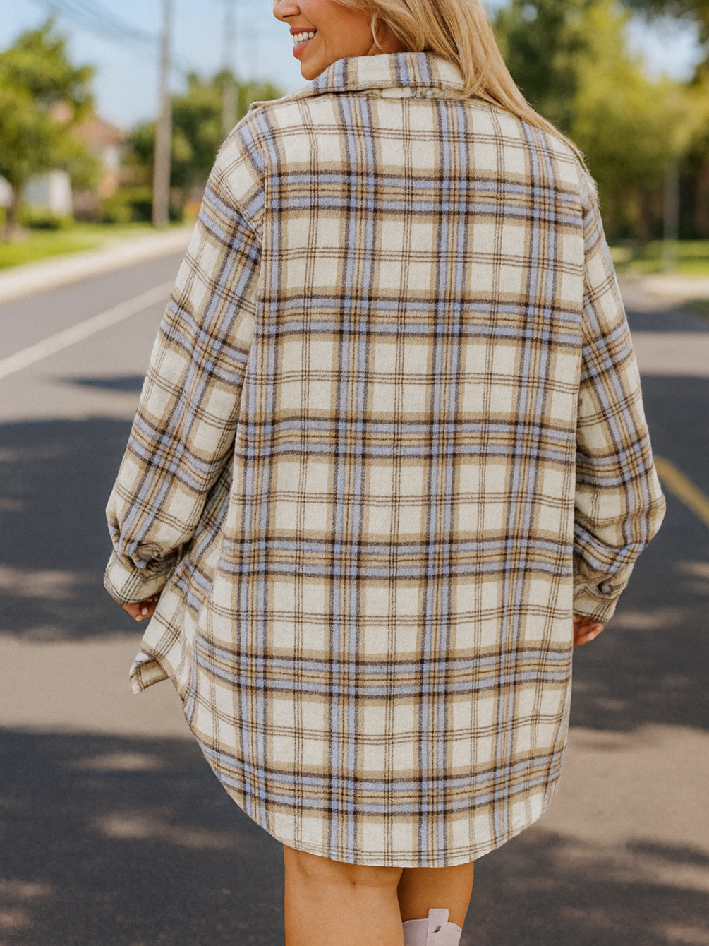 Ellie Plaid Tunic Shacket