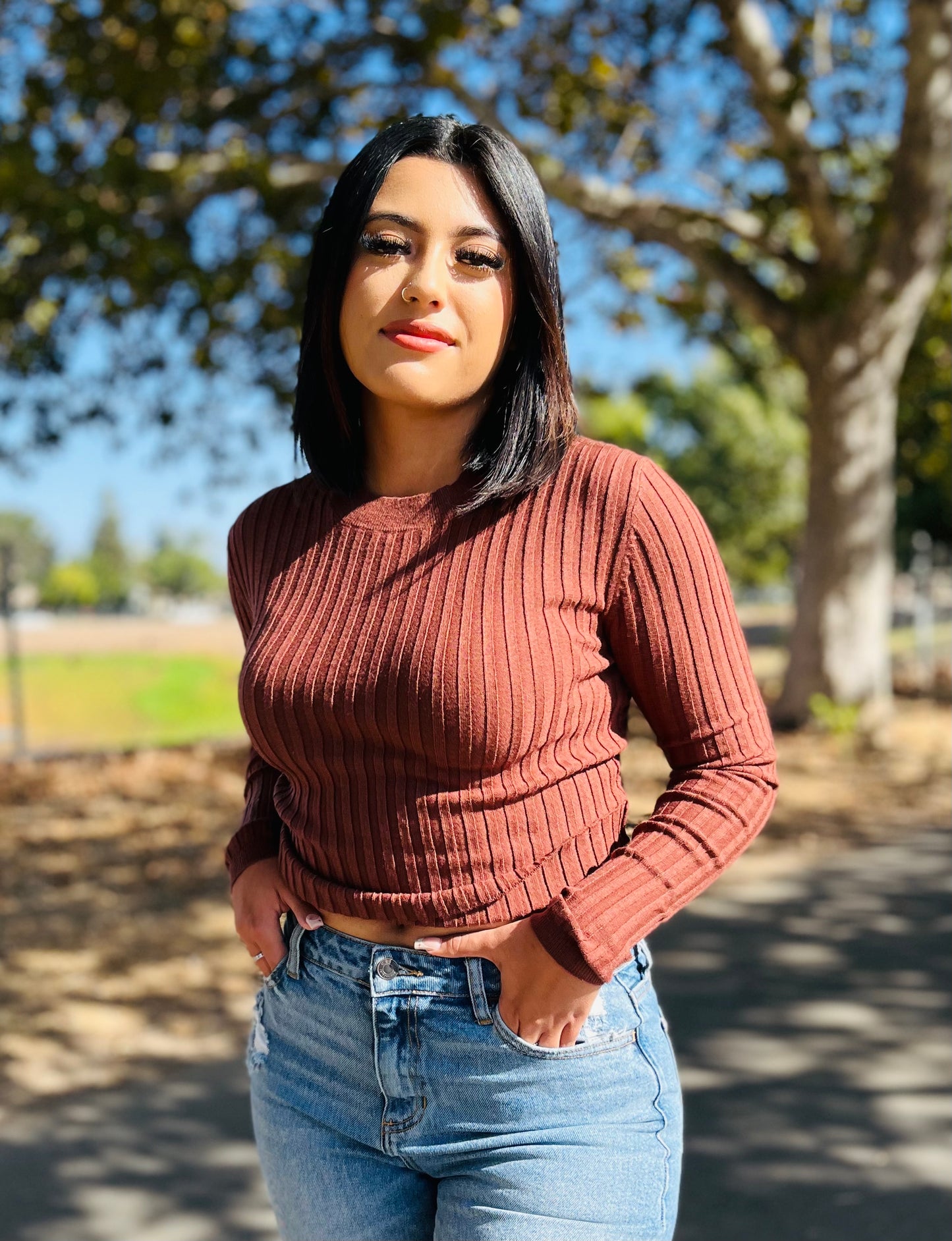 Riley Ribbed Knit Top